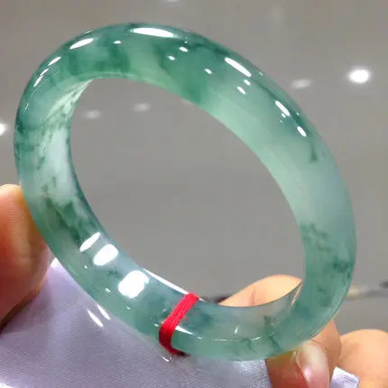 Send Certificate Ice Jade Bangle Women Fine Jewelry Gifts Genuine Natural Burmese Jadeite Real Jades Bangles Amulet Bracelets