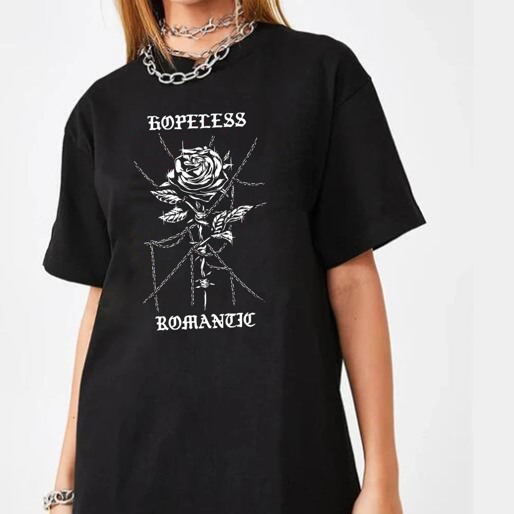 Hopeless Romantic Rose T-Shirt Women