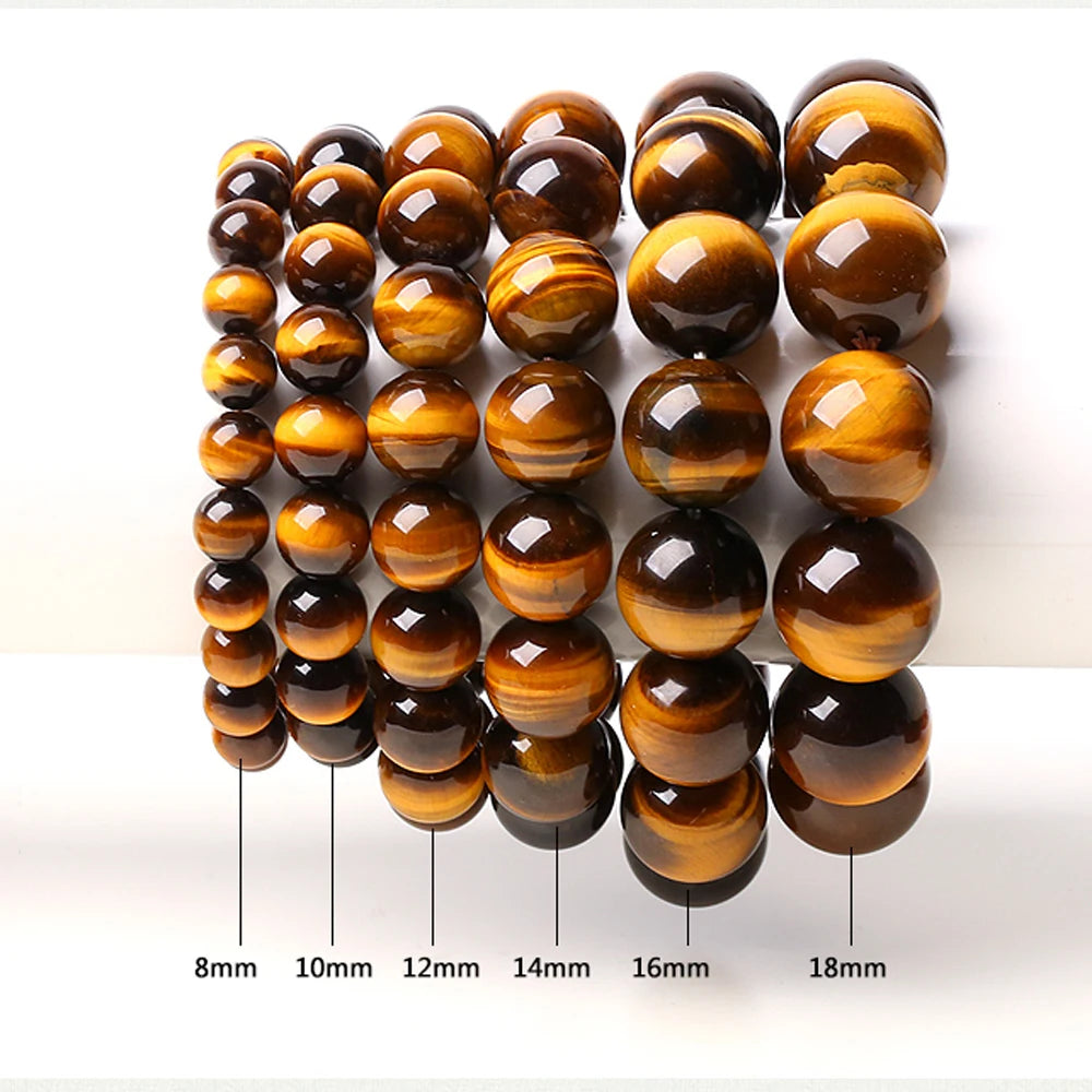 Natural Tiger's eye Stone Bracelets & Bangle for Women and Men Bracelets