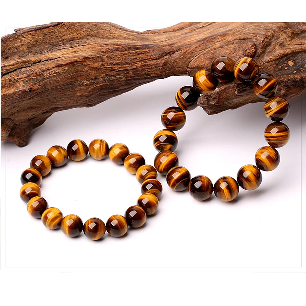 Natural Tiger's eye Stone Bracelets & Bangle for Women and Men Bracelets