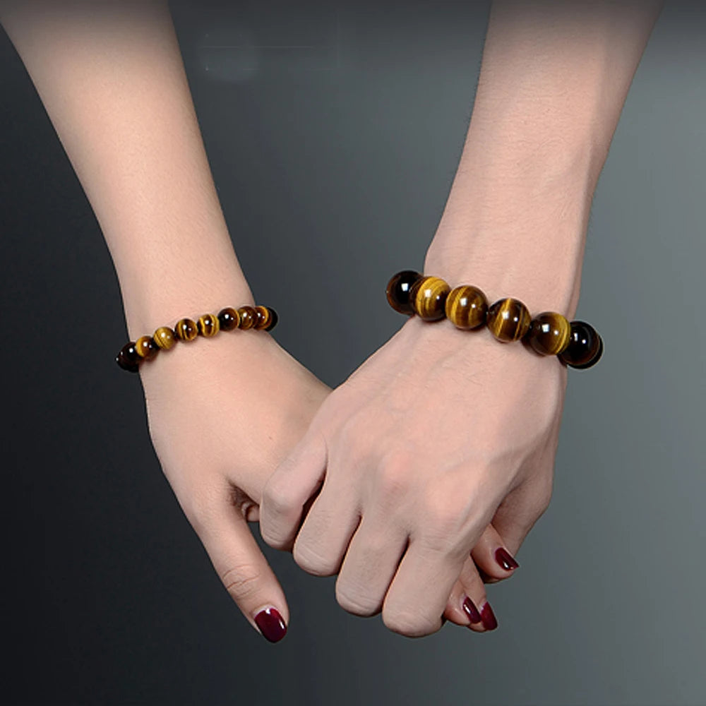 Natural Tiger's eye Stone Bracelets & Bangle for Women and Men Bracelets